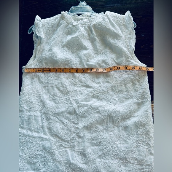 Nanette Lepore White eyelet Dress size 10 - Picture 4 of 7
